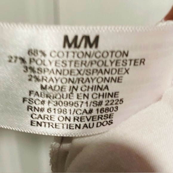 Like New! White Cotton Blend Eyelet Dress - Size Medium - Picture 10 of 11